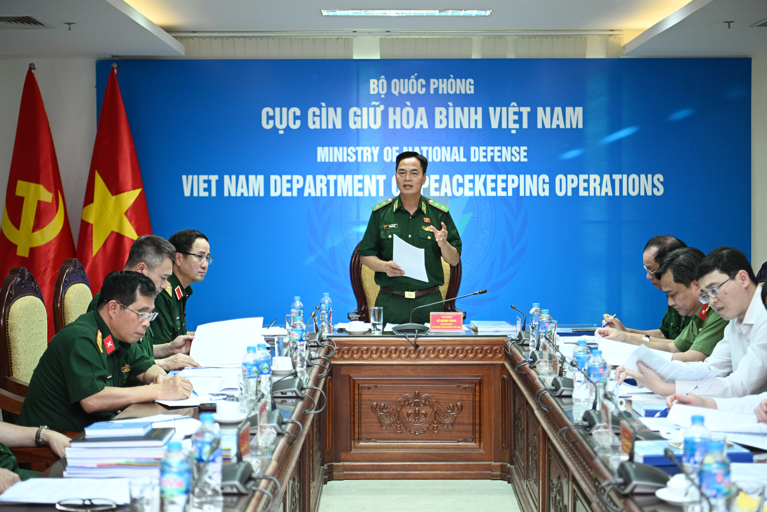 Đoàn khảo sát Ủy ban Quốc phòng, An ninh và Đối ngoại thăm, làm việc với Cục Gìn giữ hòa bình Việt Nam